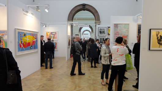 The final day of the London Original Print Fair was well attended at the Royal Academy on April 27. Image Auction Central News.